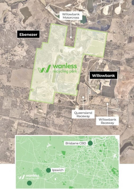 Wanless recycling park map