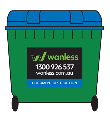 1100 litre secure document destruction bin