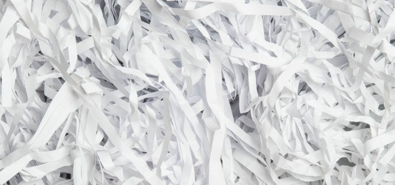 Secure shredded documents