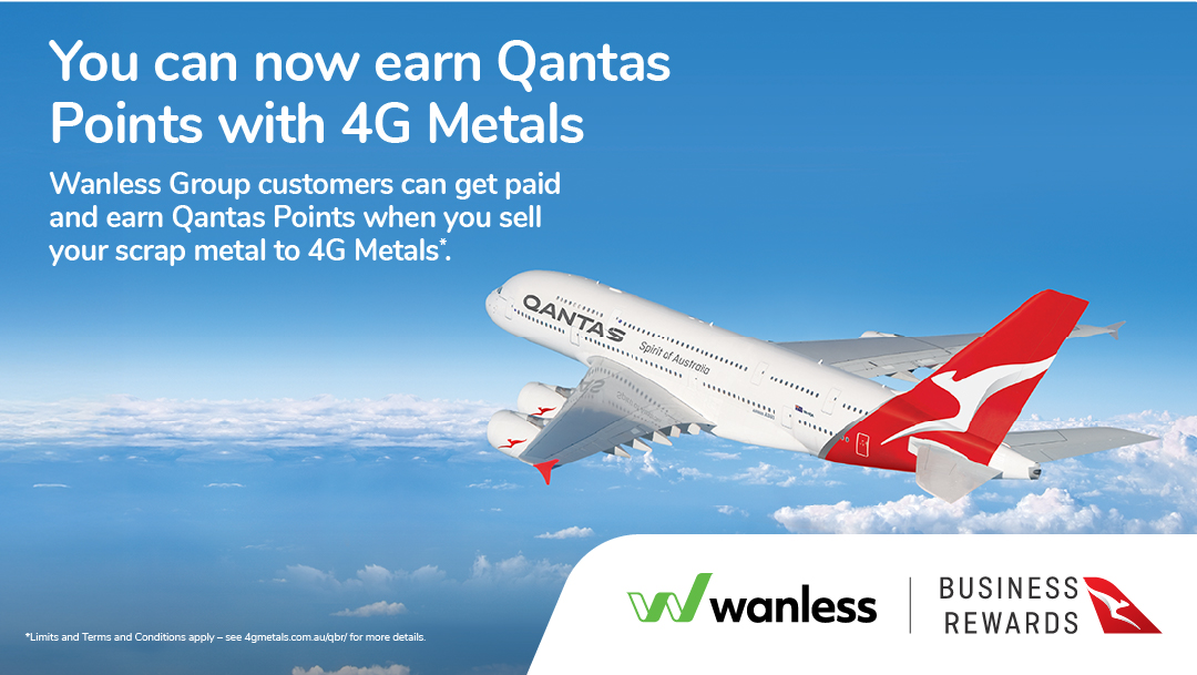 Earn qantas points with 4g metals
