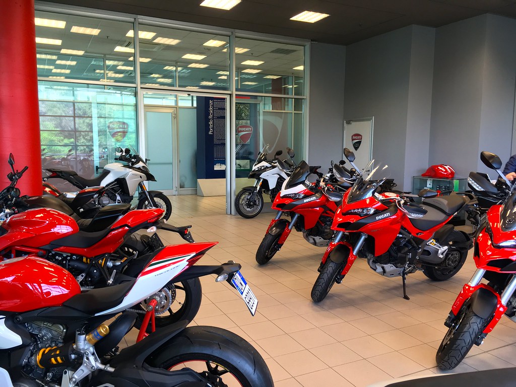 Motorcycle dealership waste